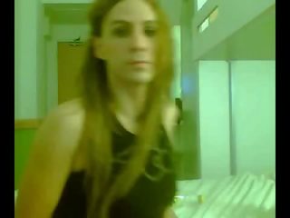 Spanish tgirl with a five oclock shadow sucks some guys putz in a hotel room