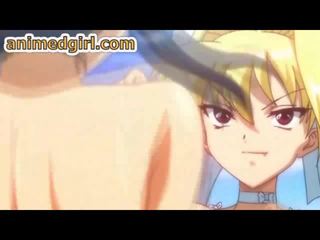 Gebonden omhoog hentai hardcore neuken door shemale anime film