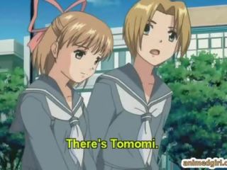 Schattig hentai mademoiselle geneukt shemale anime in de klasse