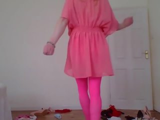 粉红色 丝袜 和 短裤